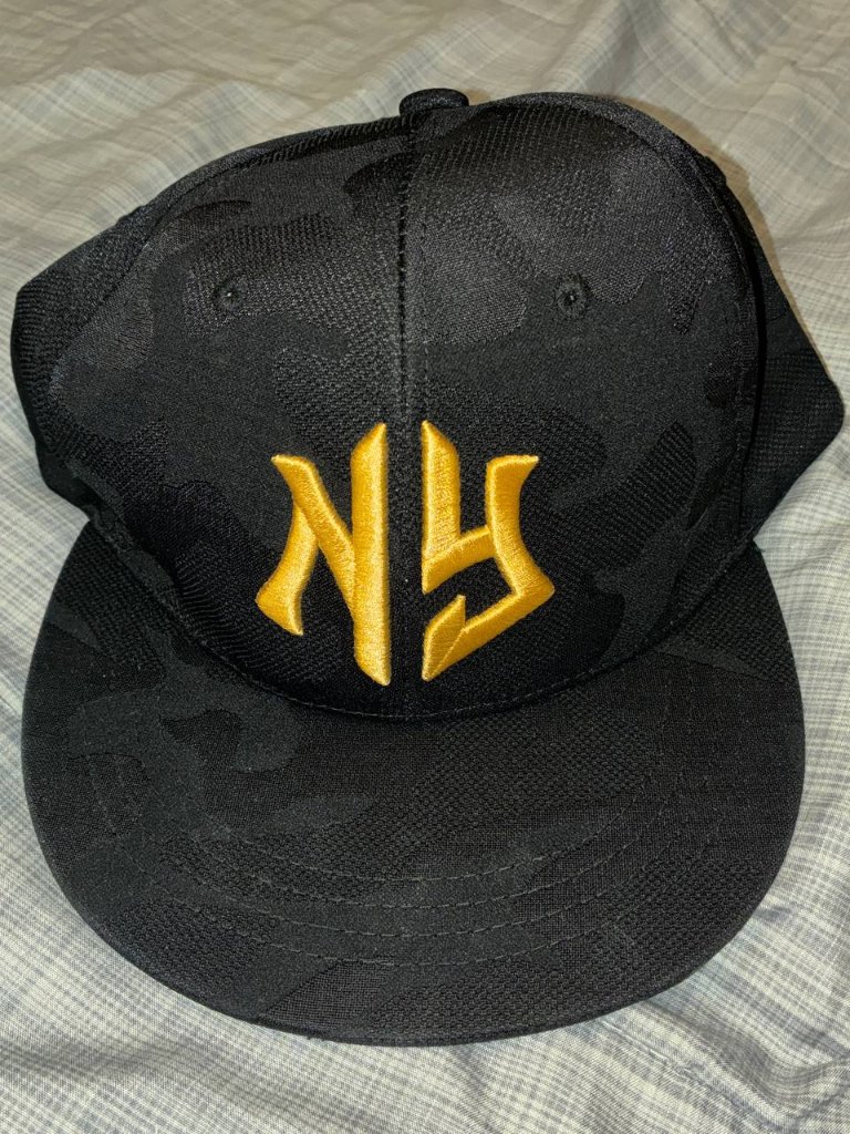 New York Dark Camo Snapback Hat  New